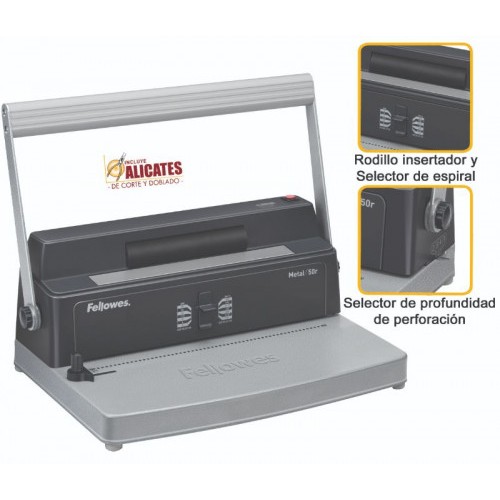 311-ENCUADERNADORA ESPIRAL METALICA 50R FELLOWES 5600501