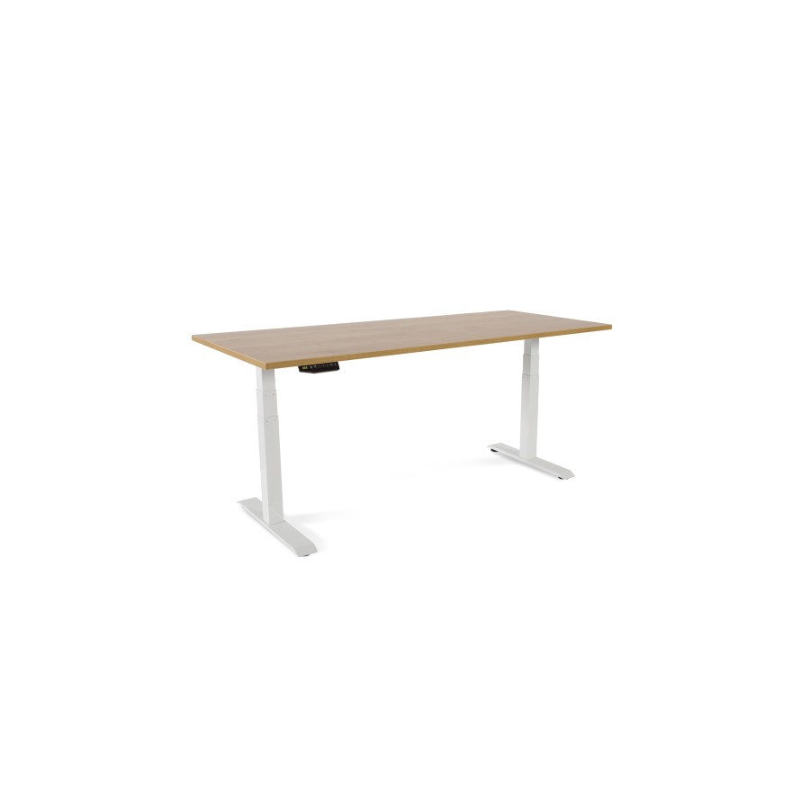 3110-MESA 180CM REGULABLE EN ALTURA ELECTRICAMENTE. TABLERO COLOR ROBLE ROCADA 2003XCR08