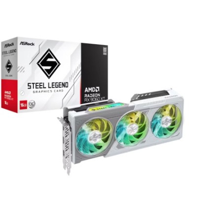 31114-VGA ASROCK RX9060XT SL 16GO,AMD,RX9060XT,16GB,GDDR6,128BIT,2HDMI+2DP (3 VENTILADORES)