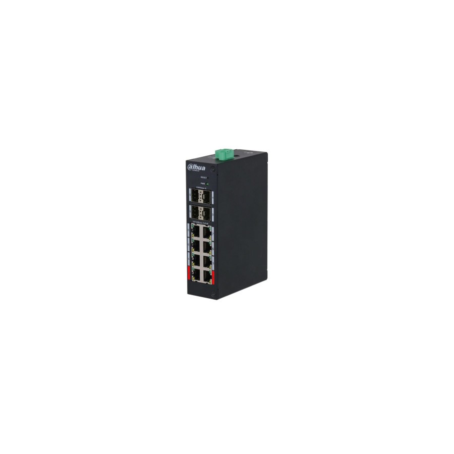 31134-(DH-HS4412-8ET-96) DAHUA SWITCH INDUSTRIAL MANAGED 8 PUERTOS POE 10/100 MBPS + 4 SFP 1000 MBPS UPLINK