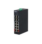 31134-(DH-HS4412-8ET-96) DAHUA SWITCH INDUSTRIAL MANAGED 8 PUERTOS POE 10/100 MBPS + 4 SFP 1000 MBPS UPLINK