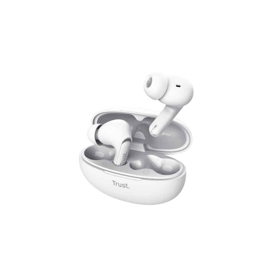 31156-Trust Yavi Auriculares True Wireless Stereo (TWS) Dentro de oido Llamadas/Musica USB Tipo C Bluetooth Blanco