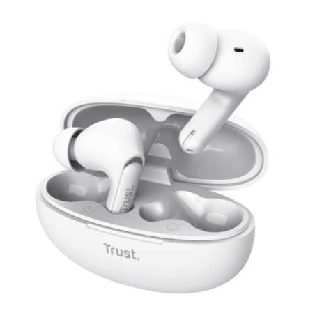 31156-Trust Yavi Auriculares True Wireless Stereo (TWS) Dentro de oido Llamadas/Musica USB Tipo C Bluetooth Blanco