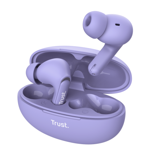 31158-Trust Yavi Auriculares True Wireless Stereo (TWS) Dentro de oido Llamadas/Musica USB Tipo C Bluetooth Purpura