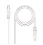 31221-Nanocable CABLE RED LATIGUILLO RJ45 CAT.6 UTP AWG24, BLANCO, 1.0 M