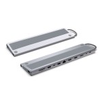 31256-Ewent EW1150 base para portatil y replicador de puertos Alambrico USB 3.2 Gen 1 (3.1 Gen 1) Type-C Aluminio