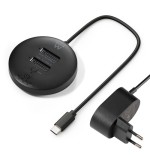 31257-Ewent EW7078 base de conexion para disco duro USB 3.2 Gen 1 (3.1 Gen 1) Type-C Negro