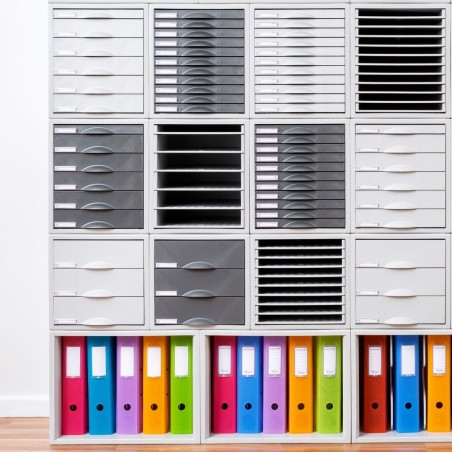 31276-MODULO ARCHISYSTEM DE 5 CAJONES 356X316X303 MM GRIS ARCHIVO 2000 8405C GS