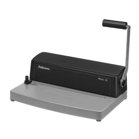 313-Fellowes Metal 25 Click binding machine 450 hojas Negro, Gris