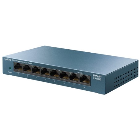 3131-TP-Link LS108G No administrado Gigabit Ethernet (10/100/1000) Azul
