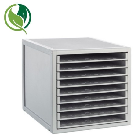 31311-MODULO ARCHISYSTEM DE 9 BANDEJAS 356X316X303 MM GRIS ARCHIVO 2000 8409B GS