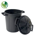 31342-CONTENEDOR SOSTENIBLE DE RECICLAJE CON TAPA 100 LITROS 54X64X68 CM PP NEGRO ARCHIVO 2000 CP1426100 NE