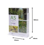 31393-PORTAFOLLETOS MURAL PREMIUM A5 VERTICAL 45x175x180MM ARCHIVO 2000 9007CSTP