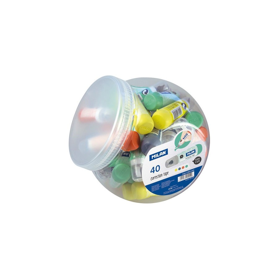 3148-BOTE 40 CINTAS CORRECTORAS MINI 5MMX6M MILAN 1301940SNC