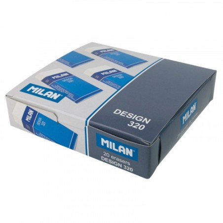 3152-GOMA PARA OFICINA BLANCA CON FUNDA Y CELOFAN MILAN CPM320