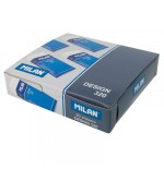 3152-GOMA PARA OFICINA BLANCA CON FUNDA Y CELOFAN MILAN CPM320