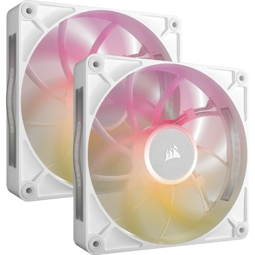 31769-Corsair iCUE LINK RX140 MAX RGB Carcasa del ordenador Ventilador 14 cm Blanco 2 pieza(s)