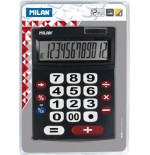 3180-CALCULADORA 12 DIGITOS TECLAS GRANDES MILAN 151712BL