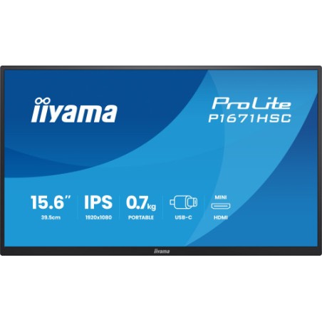 31938-MONITOR IIYAMA IPS, PORTABLE, 2X C (VIDEO), 1XMHDMI