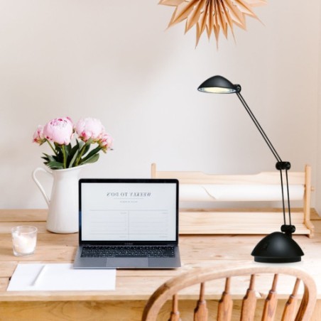 31963-LAMPARA LED SPACE ARTICULADA 130X340X220MM NEGRA ARCHIVO 2000 5040 NE MT