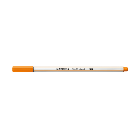 3201-ROTULADOR PUNTA FIBRA PINCEL PEN 68 BRUSH NARANJA STABILO 568/54