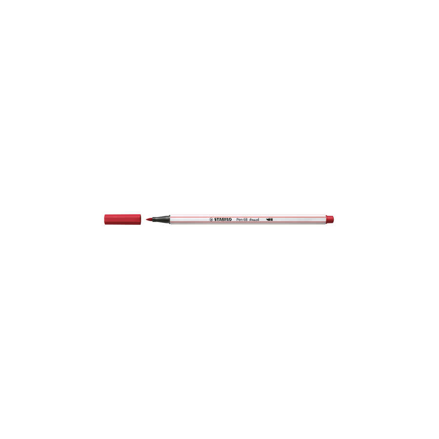 3204-ROTULADOR PUNTA FIBRA PINCEL PEN 68 BRUSH ROJO OSCURO STABILO 568/50