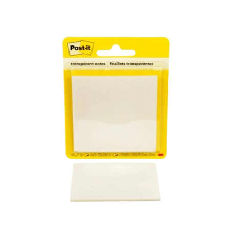 32041-PACK 36 HOJAS DE NOTAS TRANSPARENTES 600 TRSPT 73X73MM. POST