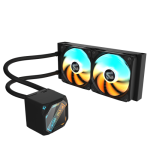 32079-GIGABYTE GAMING 240 Refrigeracion Liquida para CPU - 2x120mm Ventiladores ARGB, mecanismo de enclavamiento desliza