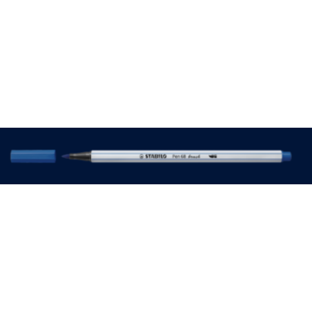 3215-ROTULADOR PUNTA FIBRA PINCEL PEN 68 BRUSH AZUL STABILO 568/32
