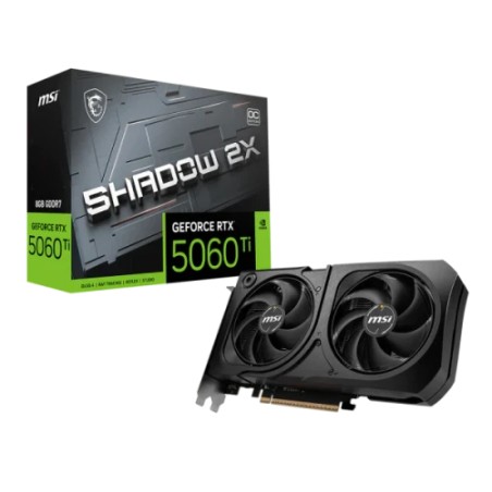 32159-VGA MSI RTX 5060 TI 8G SHADOW 2X OC PLUS,NV,RTX5060TI,8GB,GDDR7,128BIT,1HDMI+3DP