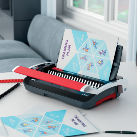 32191-ENCUADERNADORA CANUTILLO CB15 COLOR NEGRO / PLATEADO GBC 4410061