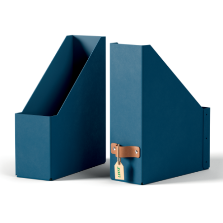 32196-PACK 2 REVISTEROS DE CARTON COLOR AZUL LEITZ 24710068