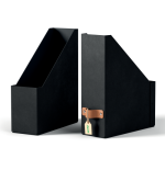 32198-PACK 2 REVISTEROS DE CARTON COLOR NEGRO LEITZ 24710095