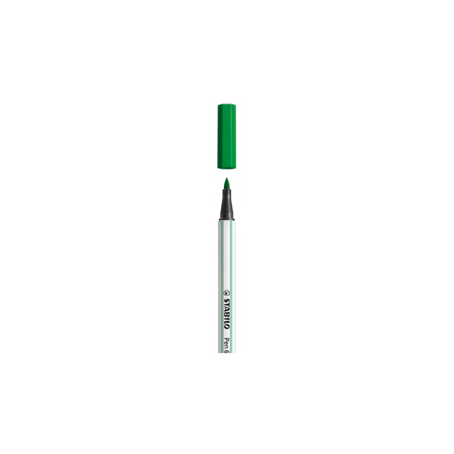 3222-ROTULADOR PUNTA FIBRA PINCEL PEN 68 BRUSH VERDE STABILO 568/36