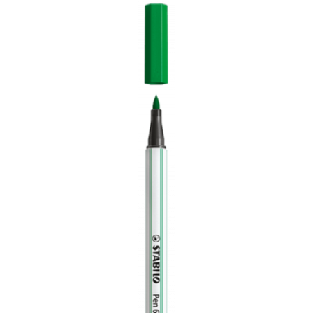 3222-ROTULADOR PUNTA FIBRA PINCEL PEN 68 BRUSH VERDE STABILO 568/36