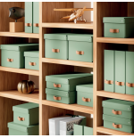 32229-PACK 2 CAJAS DE ALMACENAMIENTO CARTON MEDIANA COLOR VERDE LEITZ 61490050