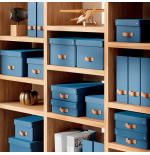 32231-PACK 2 CAJAS DE ALMACENAMIENTO CARTON MEDIANA COLOR AZUL LEITZ 61490068