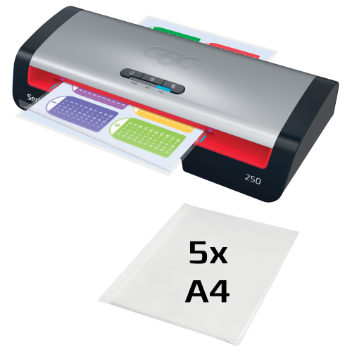 32245-PLASTIFICADORA MODELO 250 DIN A4 COLOR PLATA GBC 4410070EU