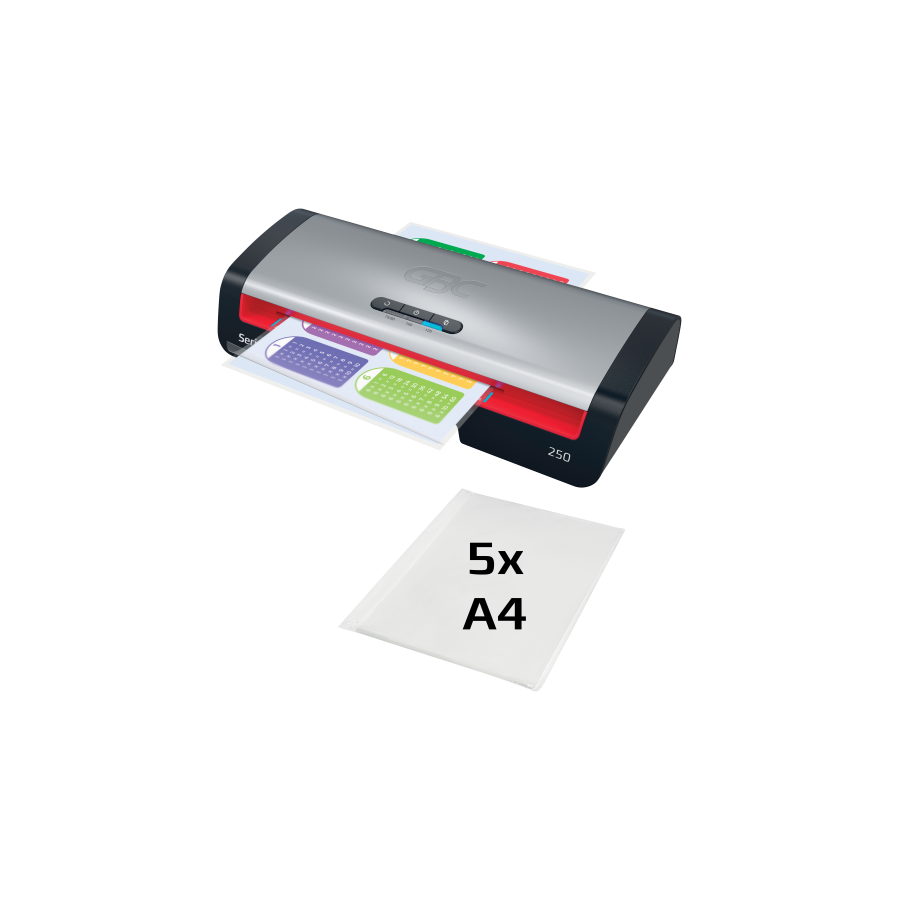 32245-PLASTIFICADORA MODELO 250 DIN A4 COLOR PLATA GBC 4410070EU