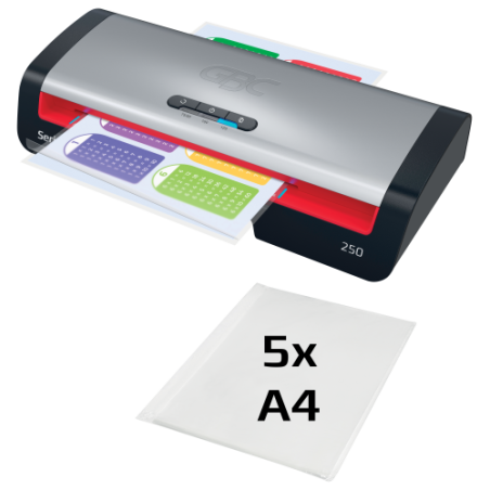 32245-PLASTIFICADORA MODELO 250 DIN A4 COLOR PLATA GBC 4410070EU