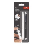 32311-PACK 2 LAPICES RETRACTIL INFINITO NEGRO/BLANCO APLI 20064