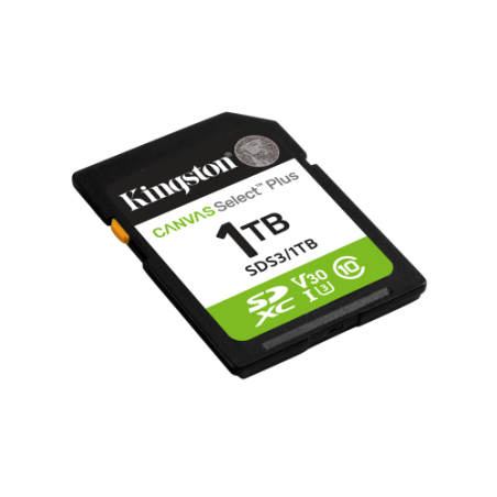 32365-Kingston Technology 1 TB SDXC Canvas Select Plus Gen3 150 MB/s C10 UHS-I U3 V30