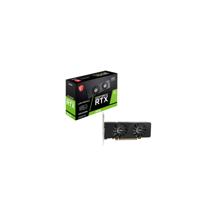 32376-MSI GEFORCE RTX 3050 LP E 6G OC tarjeta grafica NVIDIA 6 GB GDDR6