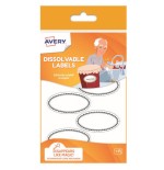 3239-PAQUETE 18 ETIQUETAS DISOLUBLES EN AGUA 55X92MM AVERY SOLUB18-UK
