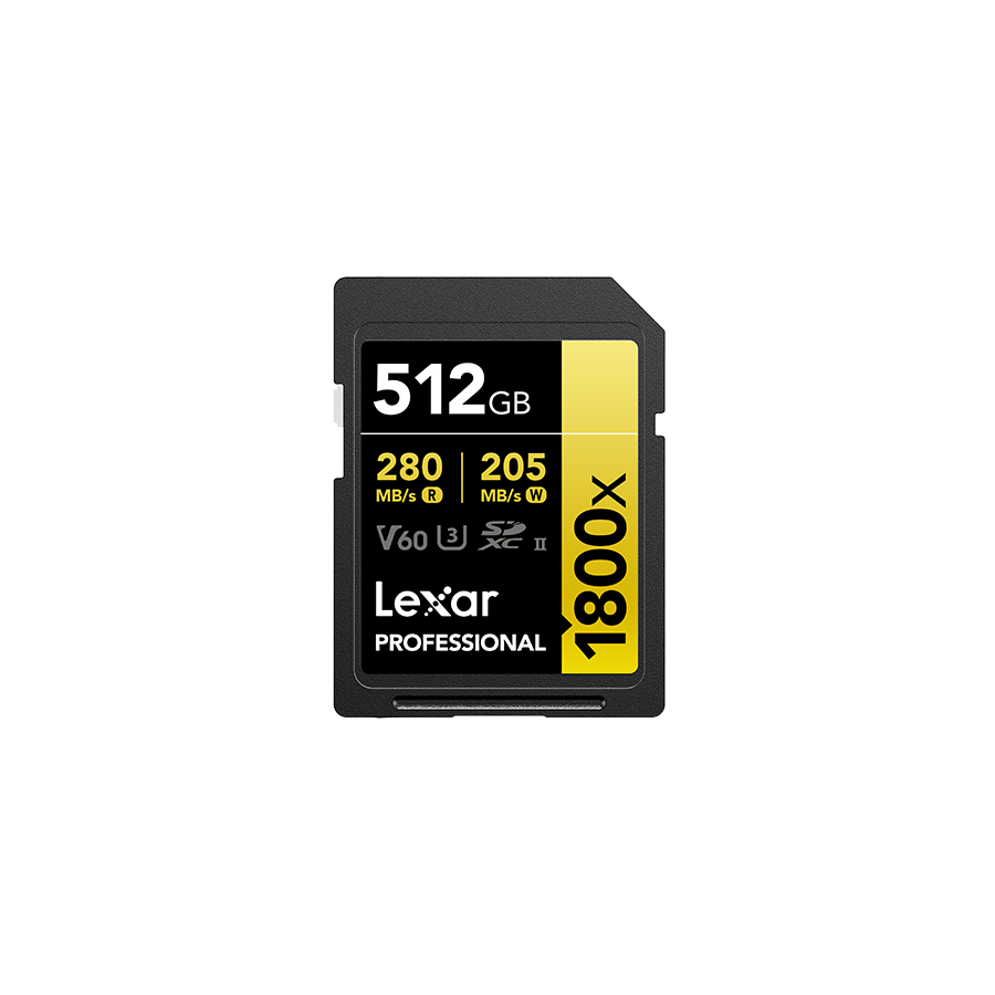 32391-Lexar Professional 1800x 512 GB SDXC UHS-II Clase 10