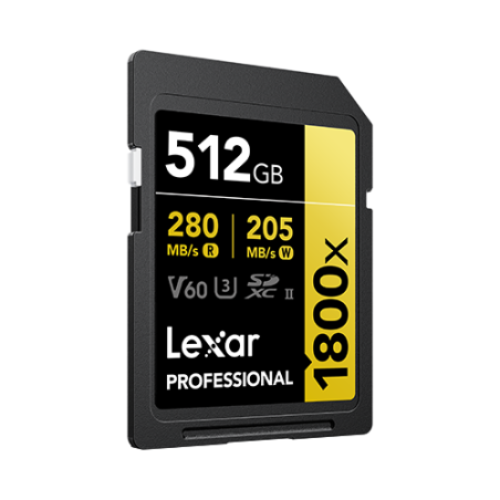 32392-Lexar Professional 1800x 512 GB SDXC UHS-II Clase 10