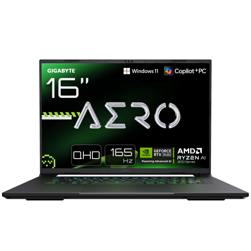 32799-GIGABYTE AERO X16 2WHA3PTC64AH Copilot+ PC AMD Ryzen AI 9 HX 370 Portatil 40,6 cm (16") WQXGA 32 GB DDR5-SDRAM 1 T