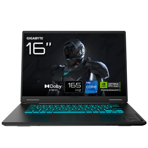 32811-GIGABYTE GAMING A16 Portatil - 16", 165Hz WUXGA, Intel Core i7-13620H, RTX 5050, 16GB DDR5 5200MHz, SSD Gen4 de 1T