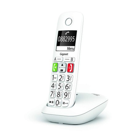 3282-Gigaset E290 Telefono DECT/analogico Identificador de llamadas Blanco