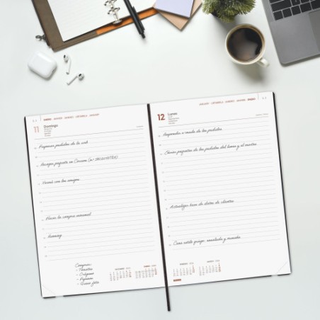 32844-AGENDA 2026 DYNAMIC MARA Y11 164X240MM DIA PAGINA AZUL FINOCAM 621981026